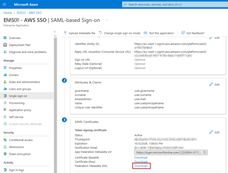 How to setup AWS SSO to Microsoft Entra ID (Azure AD) and use auto ...