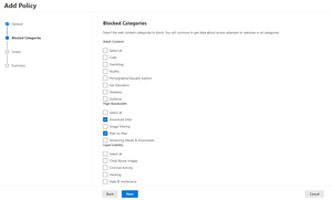 How to setup web content filtering using Defender for EndPoint? | 2 Azure