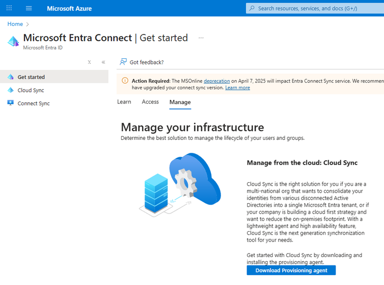 How to setup Microsoft Entra Connect Cloud Sync (manual) | 2 Azure