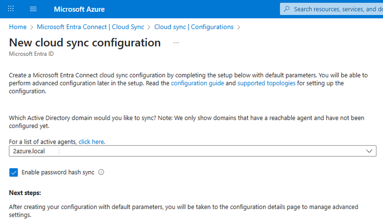 How to setup Microsoft Entra Connect Cloud Sync (manual) | 2 Azure